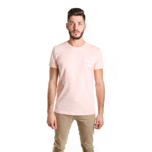 Calvin Klein pánské růžové tričko Pocket - XL (636)